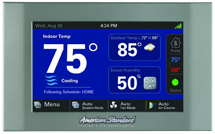 American Standard Heating & Air Conditioning Gold 824 Control
