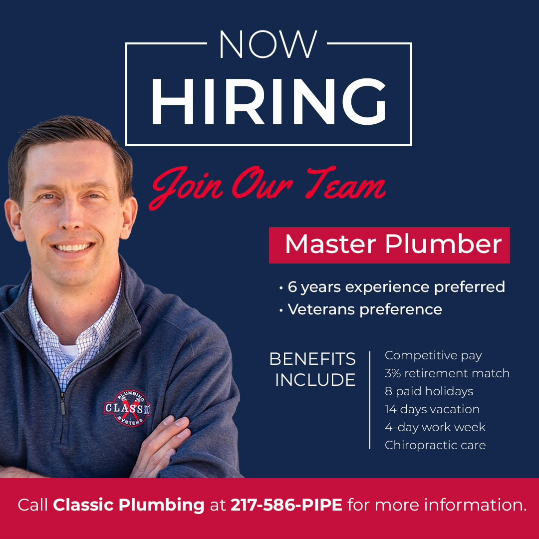Classic Plumbing hiring graphic
